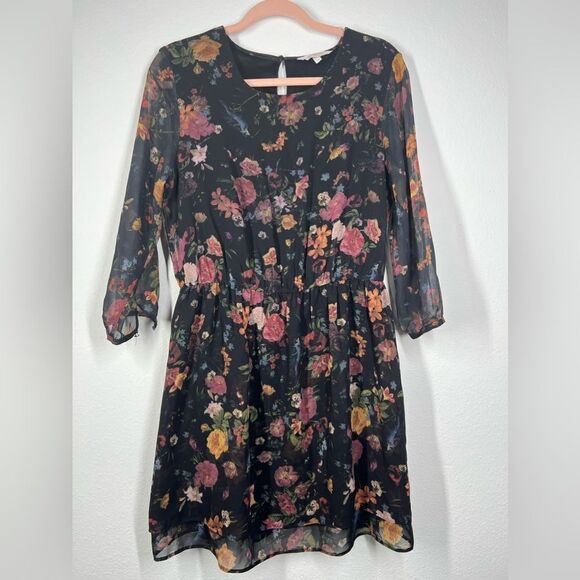 Mini Dress Floral print size 38/S - Picture 1 of 11